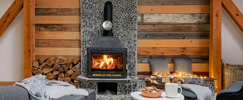 Thelin Hearth Products Direct Vent Gas Stove Fireplace Inspection in Anoka, Minnesota